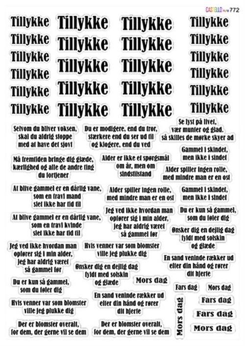 Tekster Castello papir